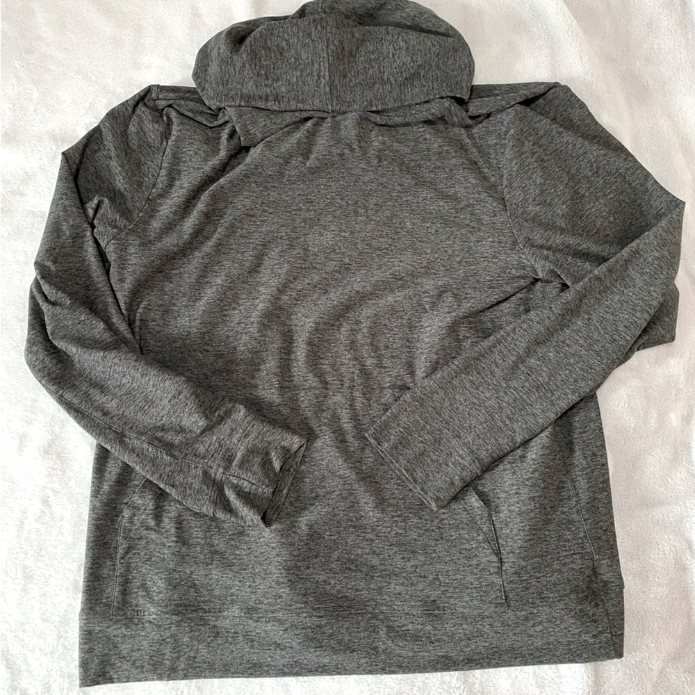 Outdoor Voices CloudKnit heather gray/black hoodie